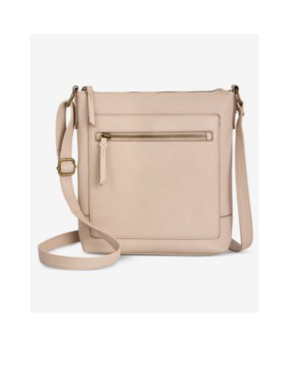 Style & Co Hudsonn North South Crossbody Beige TOFFEE